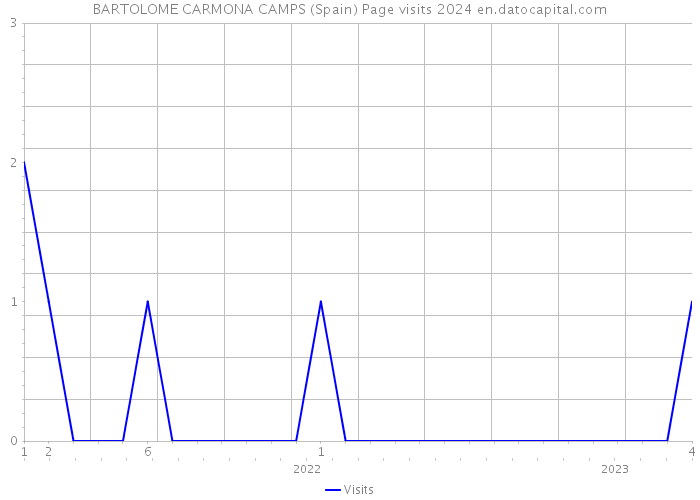BARTOLOME CARMONA CAMPS (Spain) Page visits 2024 