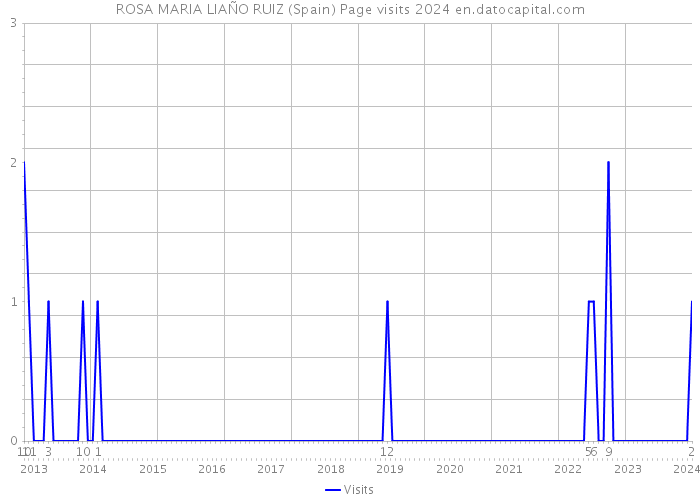 ROSA MARIA LIAÑO RUIZ (Spain) Page visits 2024 