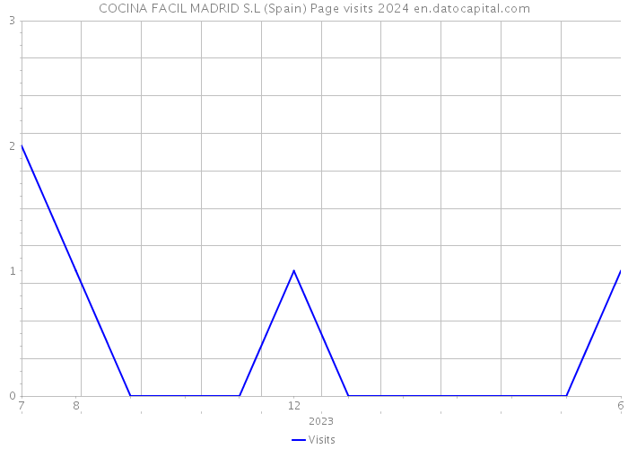 COCINA FACIL MADRID S.L (Spain) Page visits 2024 
