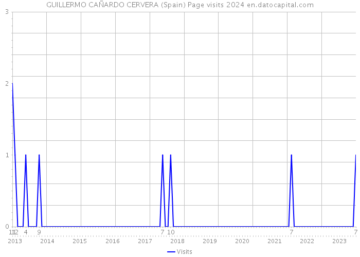 GUILLERMO CAÑARDO CERVERA (Spain) Page visits 2024 