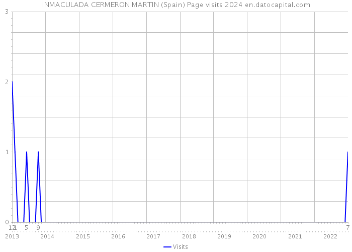 INMACULADA CERMERON MARTIN (Spain) Page visits 2024 