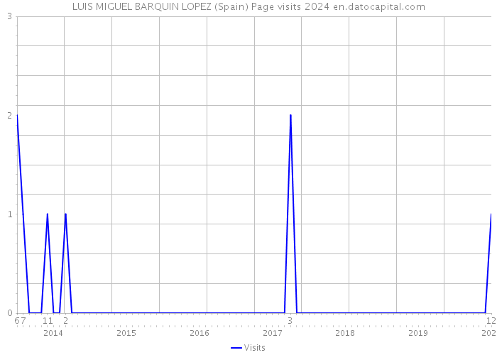 LUIS MIGUEL BARQUIN LOPEZ (Spain) Page visits 2024 