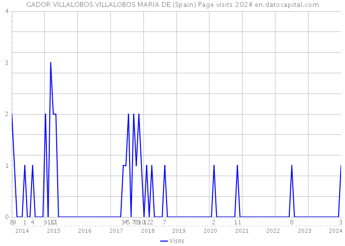 GADOR VILLALOBOS VILLALOBOS MARIA DE (Spain) Page visits 2024 