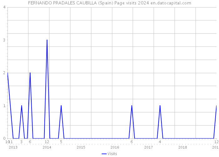 FERNANDO PRADALES CAUBILLA (Spain) Page visits 2024 
