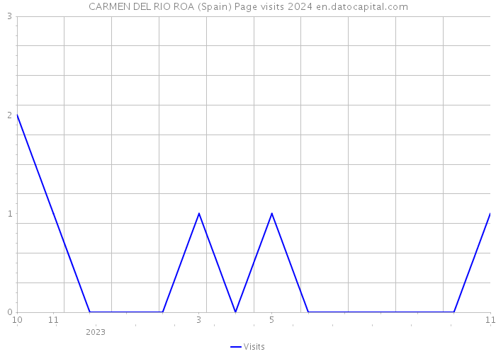 CARMEN DEL RIO ROA (Spain) Page visits 2024 