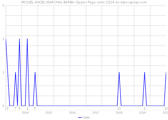 MIGUEL ANGEL MARCHAL BARBA (Spain) Page visits 2024 