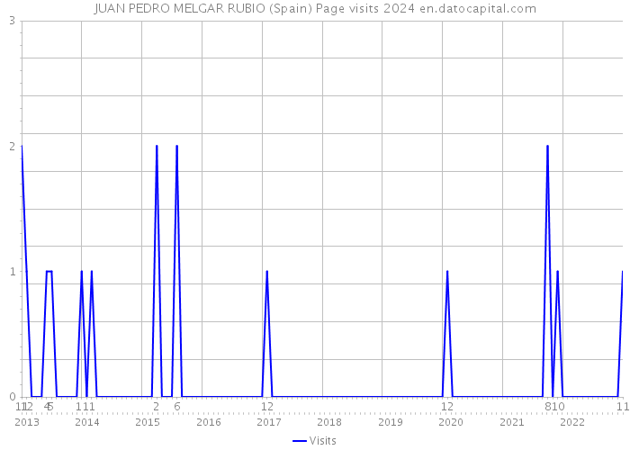 JUAN PEDRO MELGAR RUBIO (Spain) Page visits 2024 