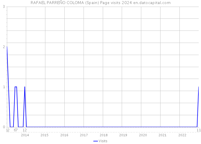 RAFAEL PARREÑO COLOMA (Spain) Page visits 2024 