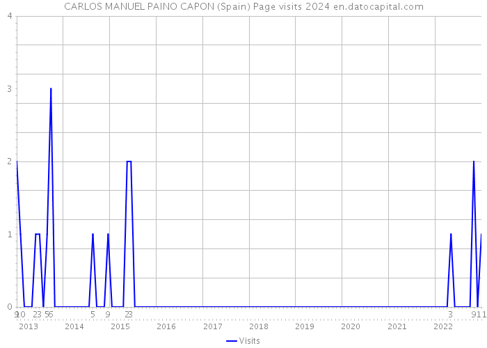 CARLOS MANUEL PAINO CAPON (Spain) Page visits 2024 