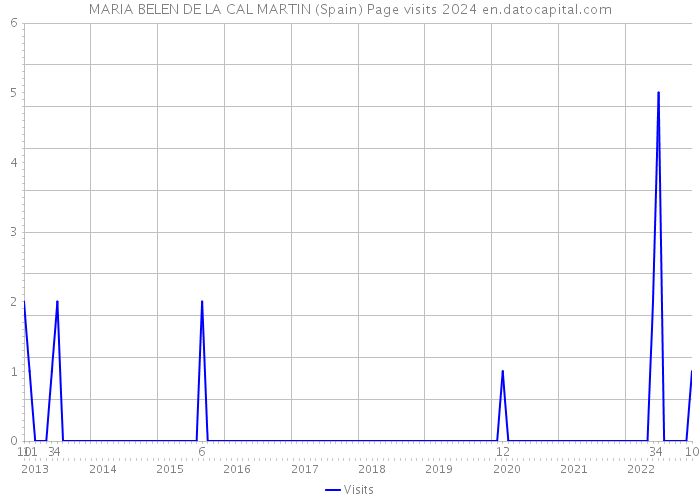 MARIA BELEN DE LA CAL MARTIN (Spain) Page visits 2024 