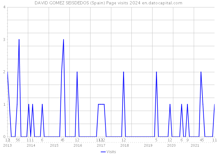 DAVID GOMEZ SEISDEDOS (Spain) Page visits 2024 