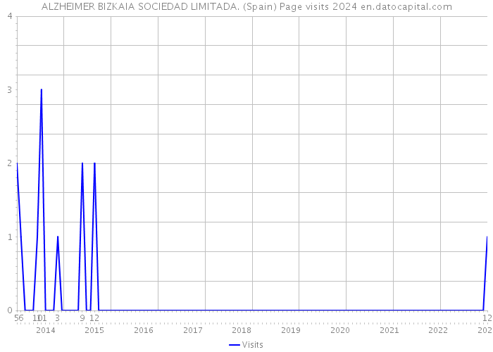 ALZHEIMER BIZKAIA SOCIEDAD LIMITADA. (Spain) Page visits 2024 