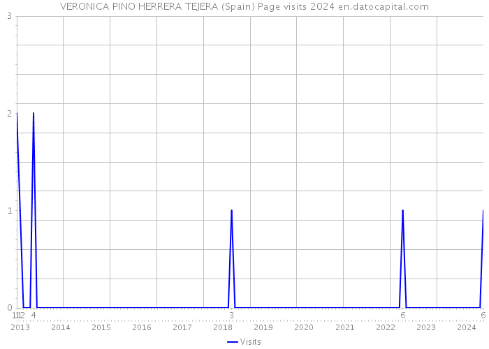 VERONICA PINO HERRERA TEJERA (Spain) Page visits 2024 