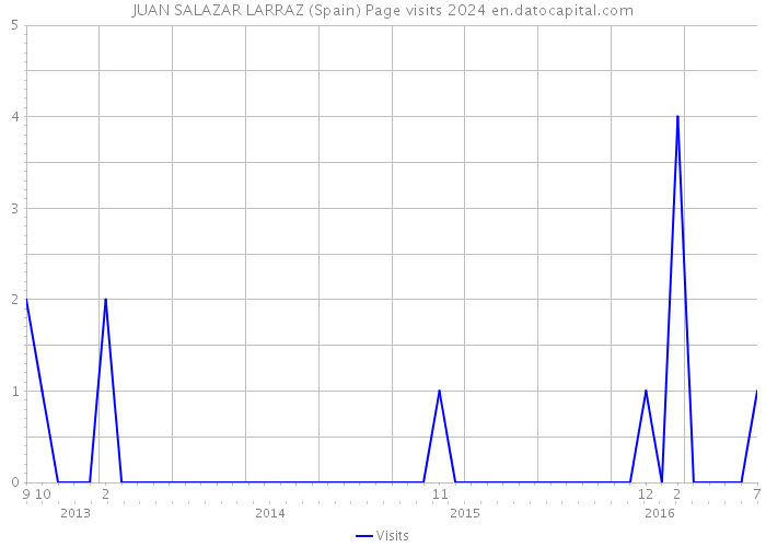 JUAN SALAZAR LARRAZ (Spain) Page visits 2024 