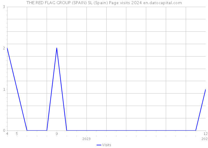 THE RED FLAG GROUP (SPAIN) SL (Spain) Page visits 2024 