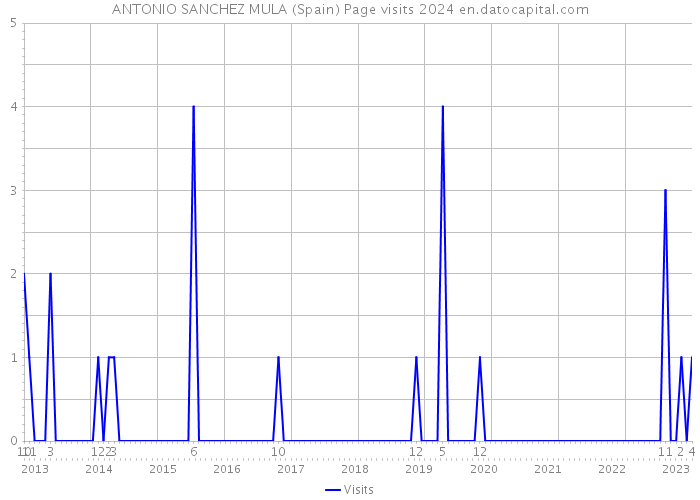 ANTONIO SANCHEZ MULA (Spain) Page visits 2024 