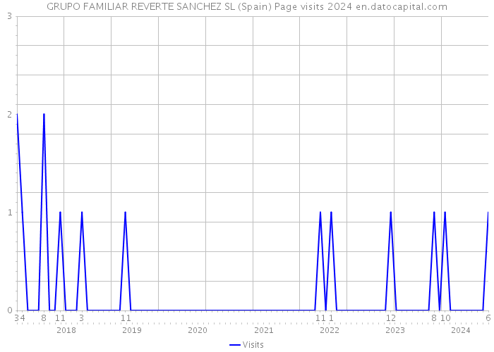 GRUPO FAMILIAR REVERTE SANCHEZ SL (Spain) Page visits 2024 