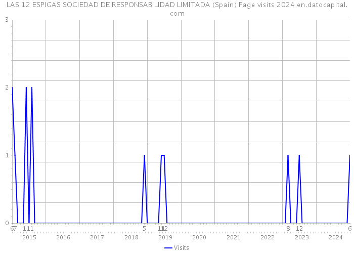 LAS 12 ESPIGAS SOCIEDAD DE RESPONSABILIDAD LIMITADA (Spain) Page visits 2024 