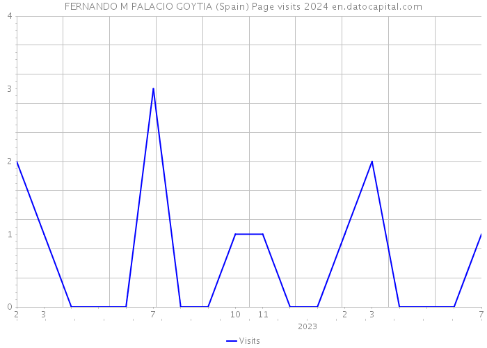 FERNANDO M PALACIO GOYTIA (Spain) Page visits 2024 