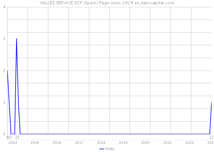 VALLES SERVICE SCP (Spain) Page visits 2024 