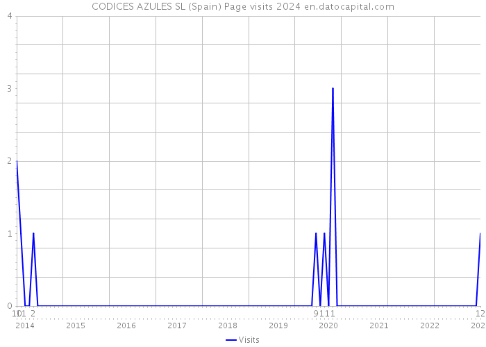 CODICES AZULES SL (Spain) Page visits 2024 