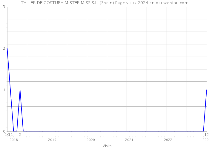 TALLER DE COSTURA MISTER MISS S.L. (Spain) Page visits 2024 