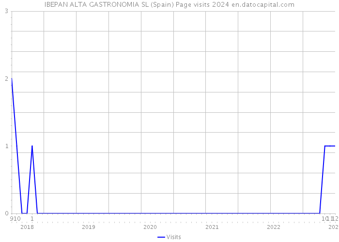 IBEPAN ALTA GASTRONOMIA SL (Spain) Page visits 2024 