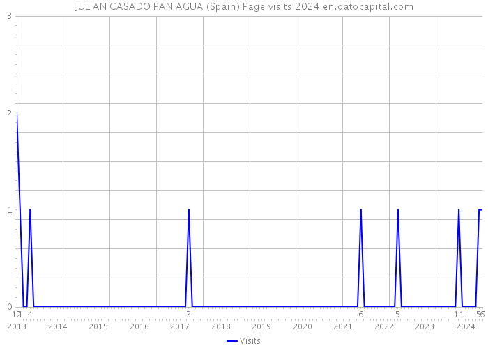 JULIAN CASADO PANIAGUA (Spain) Page visits 2024 