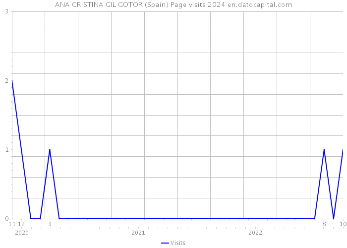 ANA CRISTINA GIL GOTOR (Spain) Page visits 2024 