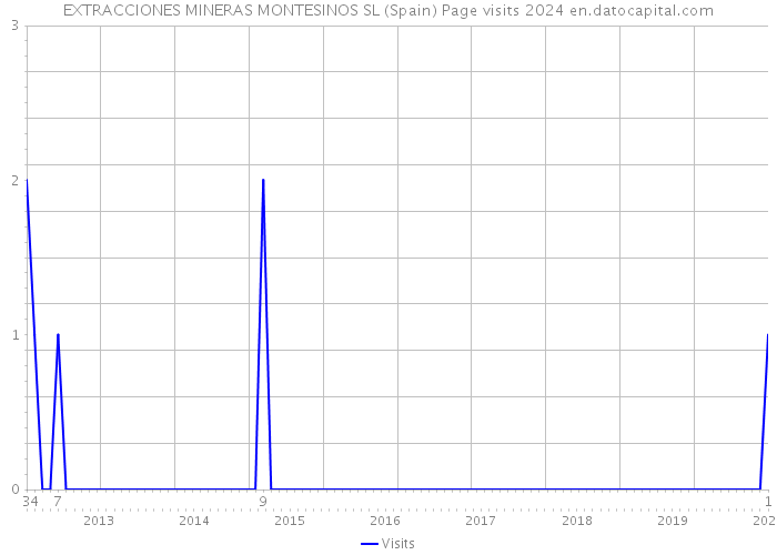 EXTRACCIONES MINERAS MONTESINOS SL (Spain) Page visits 2024 