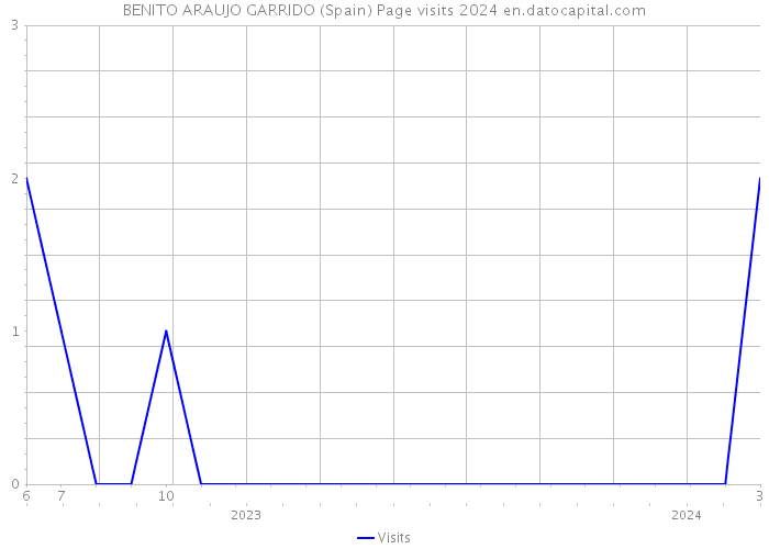 BENITO ARAUJO GARRIDO (Spain) Page visits 2024 