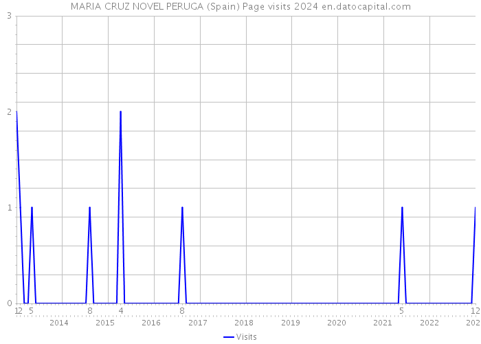 MARIA CRUZ NOVEL PERUGA (Spain) Page visits 2024 