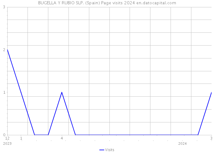 BUGELLA Y RUBIO SLP. (Spain) Page visits 2024 