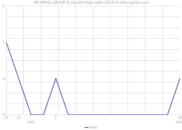 API SMALL GROUP SL (Spain) Page visits 2024 