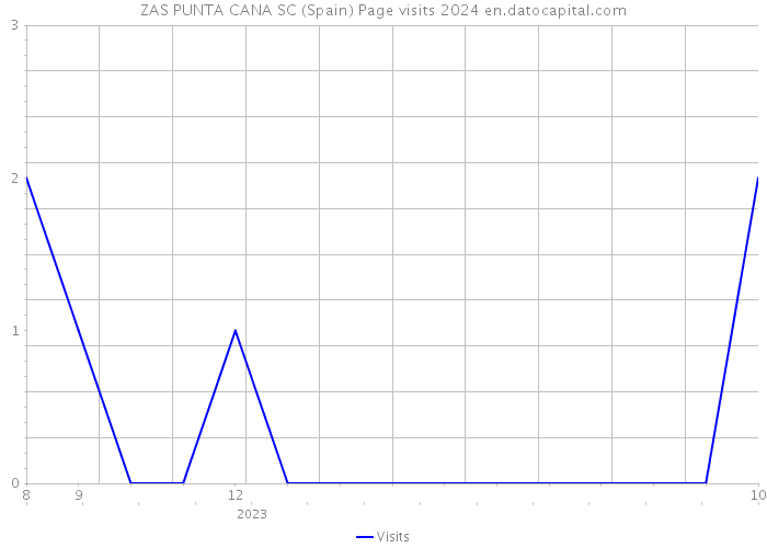 ZAS PUNTA CANA SC (Spain) Page visits 2024 
