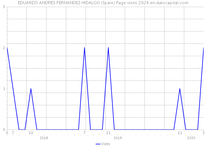 EDUARDO ANDRES FERNANDEZ HIDALGO (Spain) Page visits 2024 