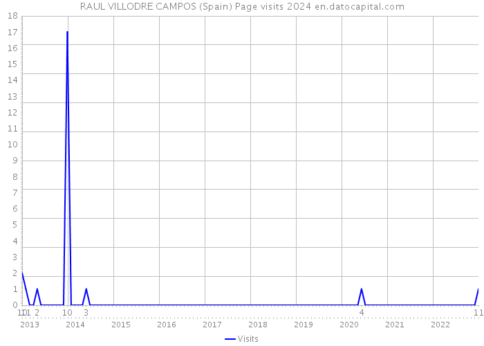 RAUL VILLODRE CAMPOS (Spain) Page visits 2024 