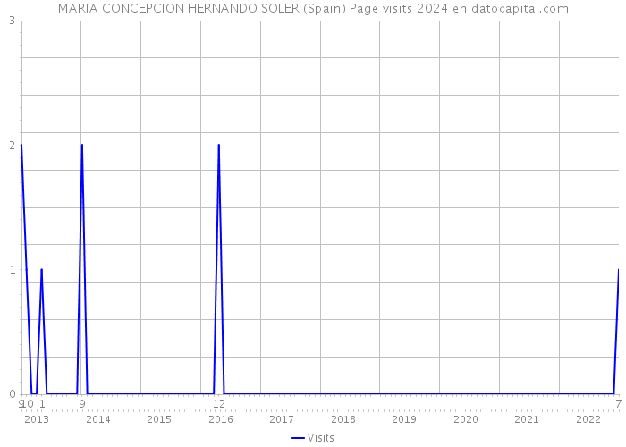 MARIA CONCEPCION HERNANDO SOLER (Spain) Page visits 2024 