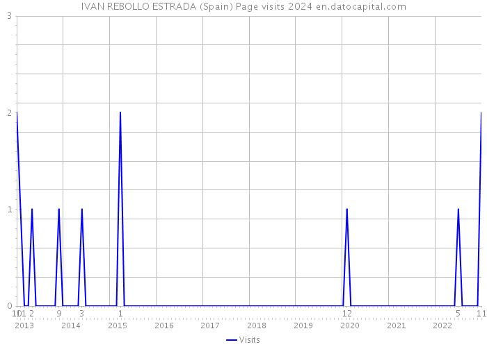 IVAN REBOLLO ESTRADA (Spain) Page visits 2024 