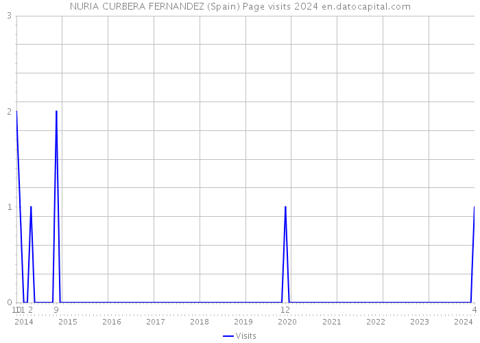 NURIA CURBERA FERNANDEZ (Spain) Page visits 2024 