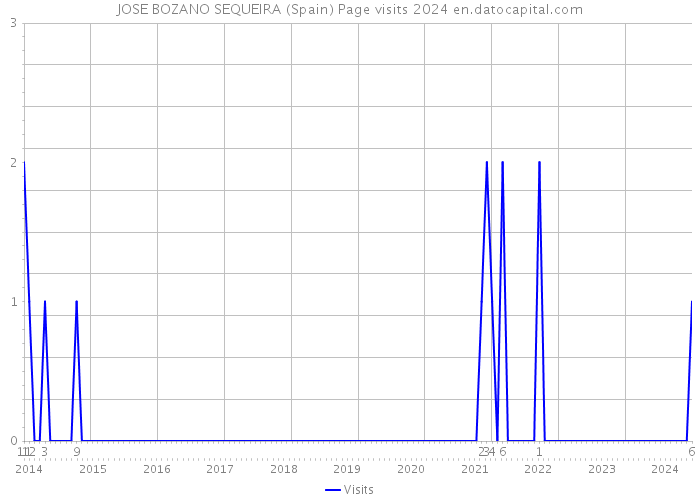 JOSE BOZANO SEQUEIRA (Spain) Page visits 2024 