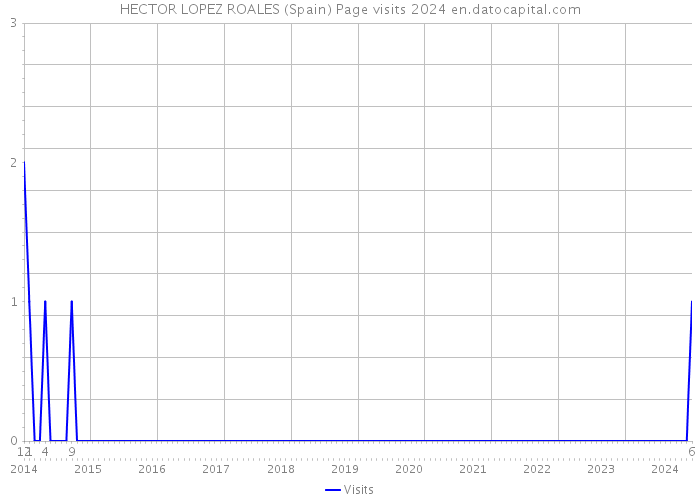 HECTOR LOPEZ ROALES (Spain) Page visits 2024 