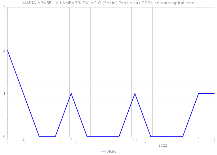 MARIA ARABELLA LAMBARRI PALACIO (Spain) Page visits 2024 