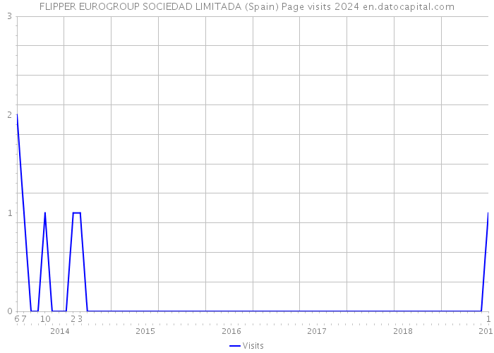 FLIPPER EUROGROUP SOCIEDAD LIMITADA (Spain) Page visits 2024 