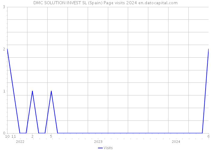 DMC SOLUTION INVEST SL (Spain) Page visits 2024 