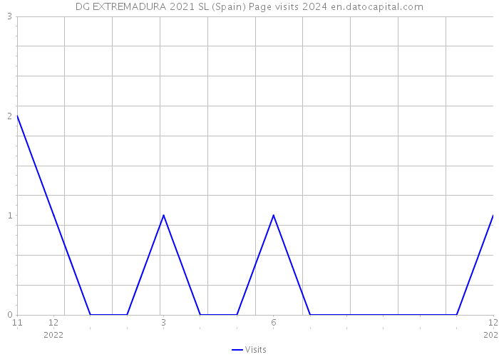 DG EXTREMADURA 2021 SL (Spain) Page visits 2024 