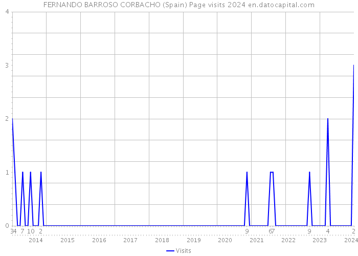 FERNANDO BARROSO CORBACHO (Spain) Page visits 2024 