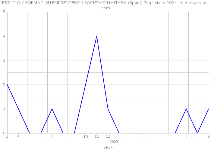 ESTUDIO Y FORMACION EMPRENDEDOR SOCIEDAD LIMITADA (Spain) Page visits 2024 