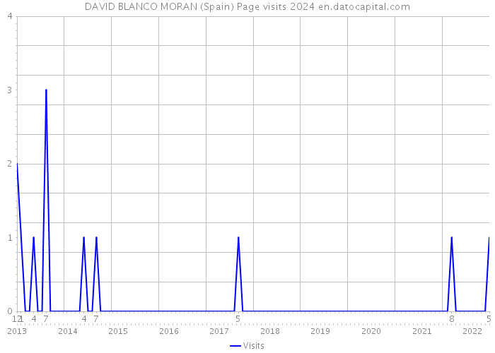 DAVID BLANCO MORAN (Spain) Page visits 2024 