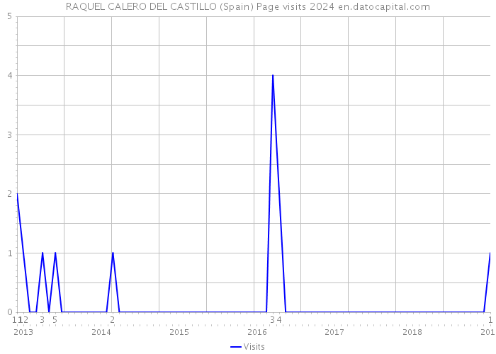 RAQUEL CALERO DEL CASTILLO (Spain) Page visits 2024 